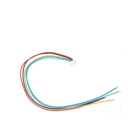 Multi-colored wiring harness for GPS GNSS 25mm Module With Compass QMC5883L, used in RC cars, drones, and robotics.