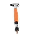 Pneumatic Pencil Die Grinder With 90 Degree Right Angle Air Pen Design for precise detailing, featuring an ergonomic orange grip.