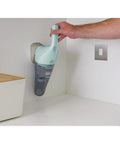 Cordless Handheld Vacuum For Cars And Home Fast Clean, 2Ah Battery, Icy Blue, mounted on wall charging base