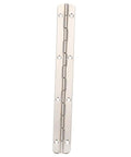 Heavy Duty Stainless Steel Continuous Piano Hinge For Jewelry Boxes And Wooden Cabinets With Folding Design And Pre Drilled Holes 7.86 Inch Silver