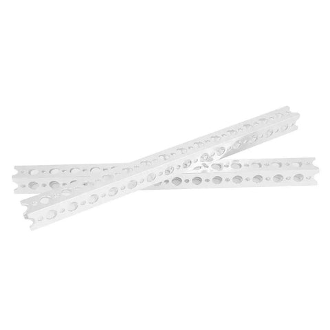 Awesome 2PC 16mm X 240MM Aluminum Square Beams with 15 Spaced Holes Perfect For Building Durable Tetrex Robots and Custom Robotics Projects That Really Pop And Last. 2 aluminum square beams with spaced holes