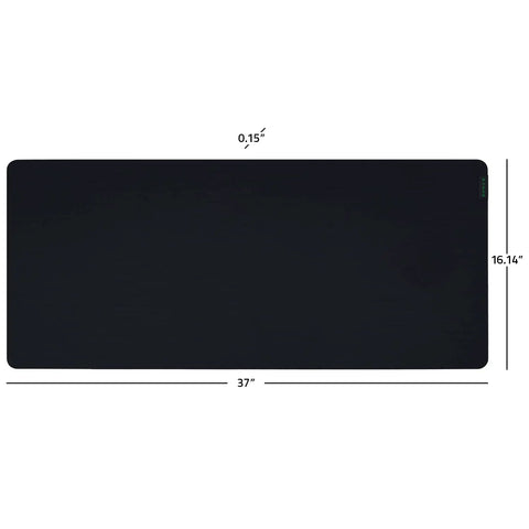 Gigantus V2 XXL Cloth Gaming Mouse Pad With Thick High Density Foam And Non Slip Base Classic Black Built For Gamer Grade Pixel Precise Tracking And Ultra Smooth Micro Weave Glide, 37" x 16.14" dimensions