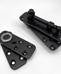 Hidden Door Hinges For Secret Doors And Bookcase Cabinets, Heavy Duty 360 Degree Pivot Hinge, Stainless Steel Hardware, black finish