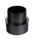 5 Inch To 4 Inch Dust Collection Reducer Fitting Black ABS Plastic