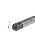 Close-up of Spiral Point Threading Tap M6 X 1.0 With H2 Tolerance TICN Coated High Speed Steel showing tip and dimensions