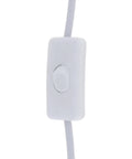 Close-up of switch on Three Pin T5 T8 LED Wire Connector Power Cord Six Foot Extension Cable With On Off Switch US Molded Plug