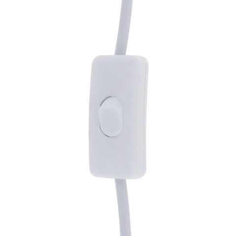 Close-up of switch on Three Pin T5 T8 LED Wire Connector Power Cord Six Foot Extension Cable With On Off Switch US Molded Plug