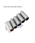 5 Piece Motorcycle Locating Dowel Pins Set In Steel 6.2x8x20mm for precise engine cylinder head alignment