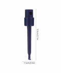 Single blue alligator clip from the Alligator Clip Test Probes Set 20 Pack Mini Test Grabbers For Digital Multimeters