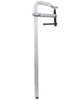 Heavy Duty 20 Inch F Clamp Rockin Drop Forged Steel Bar Clamps With 1400 Lbs Power For Serious Woodworking And Welding Jobs You Can Trust shown from the side.