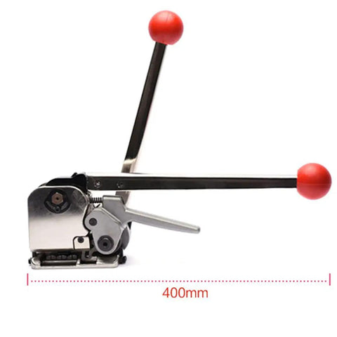 3 in 1 Steel Strapping Tool For Five Eighths And Three Quarters Inch Straps Buckle Free Baler Sealless Tensioner Crimper And Cutter