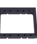 Front view of Dual Servo Mount for 1/10 RC Crawlers Capra SCX10 II LCG Chassis Aluminum Alloy Steering and Winch Bracket Upgrade.