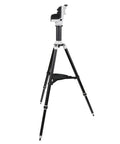 AZ GTi Portable GoTo Alt Az Mount With WiFi App Control, showing lightweight tripod setup, black and silver, 8.6 lb travel rig
