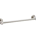 24 Inch Suction Cup Towel Bar No Drill Install For Smooth Surfaces Only Brushed Nickel Finish Easy Mount On Glass Ceramic Or Metal Removable