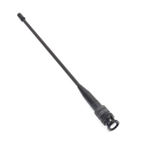 Dual Band Telescopic Soft Antenna For VHF UHF 2M 70CM with BNC Connector, adjustable length, boosts range on Vertex handheld radios.