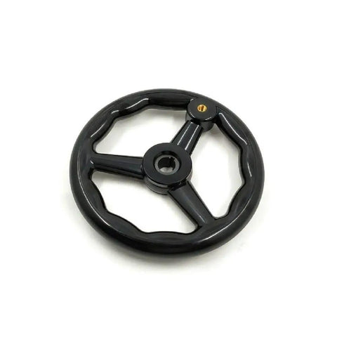 Hella Durable Three Spoke Bakelite Hand Wheel For Industrial Lathe Machines With Easy Peasy Quick Swap Handle Sweet Upgrade For Precision Shop Projects And Daily Job Tasks