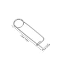 20 Pack Stainless Steel Spring Cotter Pins With Quick Lock For Industrial Machinery And Aerospace Plus Lawn Hitch And Farm Equipment Heavy Duty safety fastener, 7.5cm length.