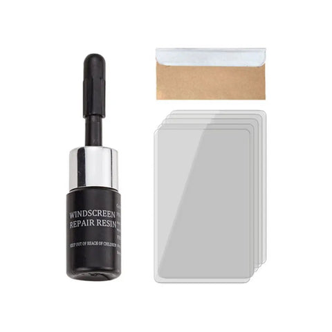 Windshield Repair Kit For Cracks And Chips, Auto Glass Quick Fix Tools With Resin Injection Head, including resin and patches