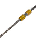 Socket sleeve adapter extension rod with hex connectors; gold-colored sleeves and a screwdriver bit at the end