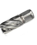 Oscarbide annular cutter with Weldon shank, 13/16 in cutting diameter, 1 in depth of cut, metallic finish