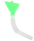 Efficient Seed Distribution Tube For Wheat And Corn Plastic Accessory With Wide Green Funnel Top, Jam-Free Seed Drill