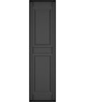 Lifetime Vinyl Shutter Pair With Raised Panel Look Standard Two Equal Panels Black Includes Shutter Lok Hardware And Screws For Easy Install Durable Outdoor Grade 14.75 Inch Wide By 39 Inch High