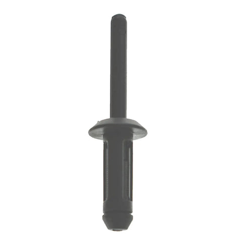 Heavy Duty Alloy Steel Rivet Gun Assortment Kit black fastener designed for auto trim repair and dashboard panels.