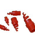 10 Pack Insane Dust Control Spiral Cone Nozzles PP Polypropylene Atomizing Sprayers fire-resistant red spiral cone nozzles.
