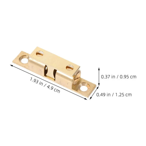 Brass Cabinet Door Catches Magnetic Latches Kit No Fuss Install, 10 Pack For Kitchen And Home Storage, dimensions view