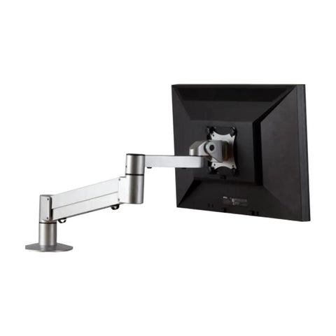 Slick Monitor Arm Desktop Mount Featuring Smooth Gas Spring Glide that adjusts screens effortlessly, sleek design with matte finish.