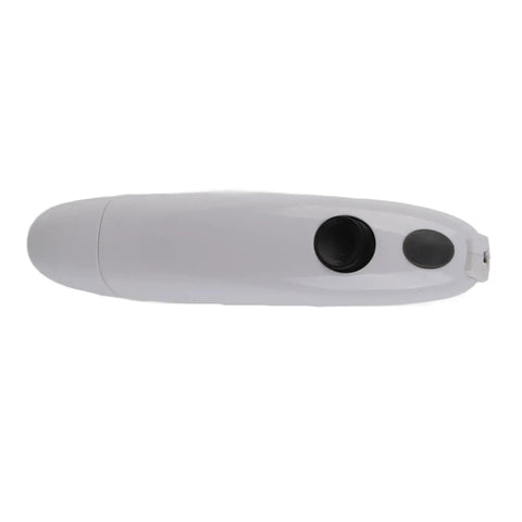 Top view of Cordless Electric Knife handle, rechargeable stainless steel kitchen tool for easy wireless slicing, smooth, powerful, hassle-free.