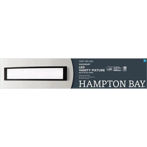 24.5 Inch Matte Black LED Vanity Light Bar In Clean Transitional Style, Energy Efficient Bath Fixture For Mirror Lighting