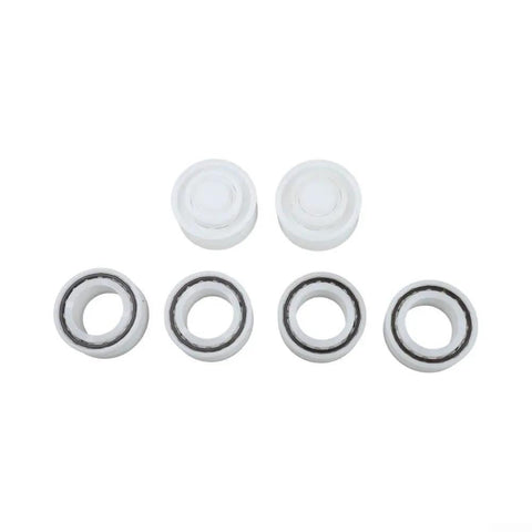 Roller Bearing Guide Kit RCX26000 RCX26001 For TigerShark Robotic Pool Cleaner DIY Friendly Pro Grade Replacement Kit Includes One RCX26001 Bearing And Two RCX26000 Bearings For Smooth Wheel Rotation And Stable Tracking, five white bearings