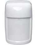 Front view of IS335 Wired PIR Motion Detector 40-Foot By 56-Foot Coverage for Home Security Easy Install Compact White Sensor