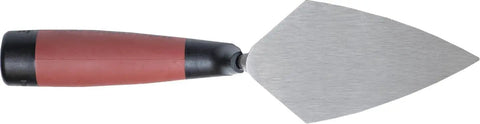 Pointing Trowel 5 x 2.5 Inch Philadelphia Pattern One Piece High Carbon Steel Blade DuraSoft Handle For Repairing Crumbling Mortar Joints