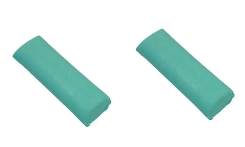 Two green bars of Oil Stain Remover For Watches Cleaning Putty Two Pack Safe Gentle Cleaner For Delicate Watch Parts In Repair Tasks