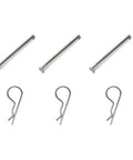 Stainless Steel Trailer Hitch Pin Replacement Kit for 2 Inch and 2.5 Inch Pins, No Fuss Install With Durable Clip to Keep Your Trailer Hitch Secure and Locked, Compatible With Most Standard Hitches, stainless steel hitch pins and clips