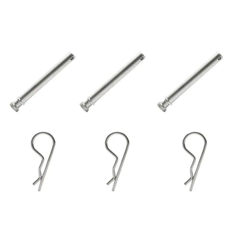 Stainless Steel Trailer Hitch Pin Replacement Kit for 2 Inch and 2.5 Inch Pins, No Fuss Install With Durable Clip to Keep Your Trailer Hitch Secure and Locked, Compatible With Most Standard Hitches, stainless steel hitch pins and clips