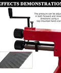 Bead Roller Kit For Sheet Metal 7 Inch Throat Forming Machine With 0.03 Inch 0.8 mm Capacity Industrial Bead Roller with hand crank demo