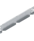 Raw 60x100 Cable Tray System Kit, metal reducing end piece for cable management, side view, 12 Meter Run included.