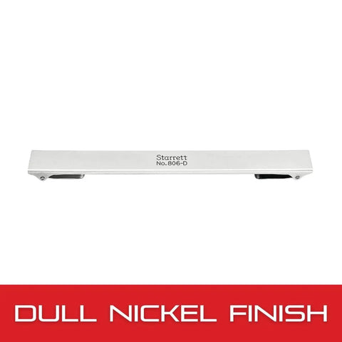 Thickness Gauge Holder For Precision Measurement Dual End Clamp That Secures Gauge Stock From.001 To.025 Inch With Dull Nickel Finish