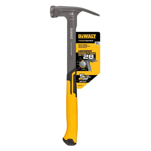 Beast 14 Oz MIG Weld Hammer With Checkered Face ToughSeries Steel Nailing Hammer for metal fabrication, tool with label