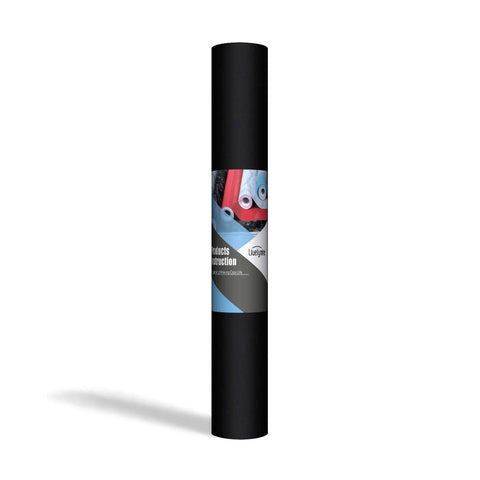 Roll of Matte Black Contact Paper For Cabinets And Walls Peel And Stick Waterproof Vinyl Wrap Self Adhesive Shelf Liner 15.8x394 Inches