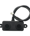 5V DC Ultrasonic Distance Sensor Module Waterproof IP67 Probe, PWM Control, compact with two sensors and wiring.