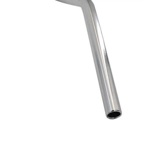Beefed Up Cruiser Handlebar Riser For Bicycle Aluminum Alloy Bar 22.2Mm End Diameter And 25.4Mm Clamp, 610Mm Length Silver Finish