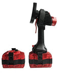 Heavy Duty Cordless Underwater Angle Grinder With Battle Tested Motor And Knockout Wet Grind Action 6Ah Battery Pack showing motor and battery.
