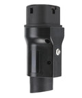 High Performance GBT Socket To Type 1 Plug Adapter For EV Chargers, heavy duty black plastic design for reliable fast charging.