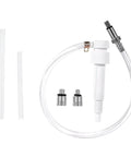 Lower Unit Gear Oil Pump Outboard Oil Change Kit With Three Eighths Inch Metal Swivel And 8mm And 10mm Adapters on white background