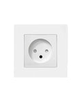 Israel Wall Power Socket With Dual Usb C And Usb A Ports Heavy Duty Flame Retardant PC Panel Switched Outlet Combo White finish