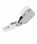 Heavy Duty Push To Open Cabinet Lock With Auto Release Spring For Kitchen Bedroom Cupboard Doors Easy Install Touch Catch Latch Rebound Door Catch No Handles Needed White Plastic side view